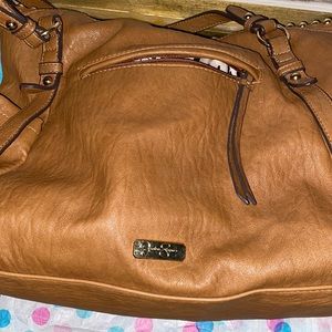 Jessica Simpson brown leather medium size purse